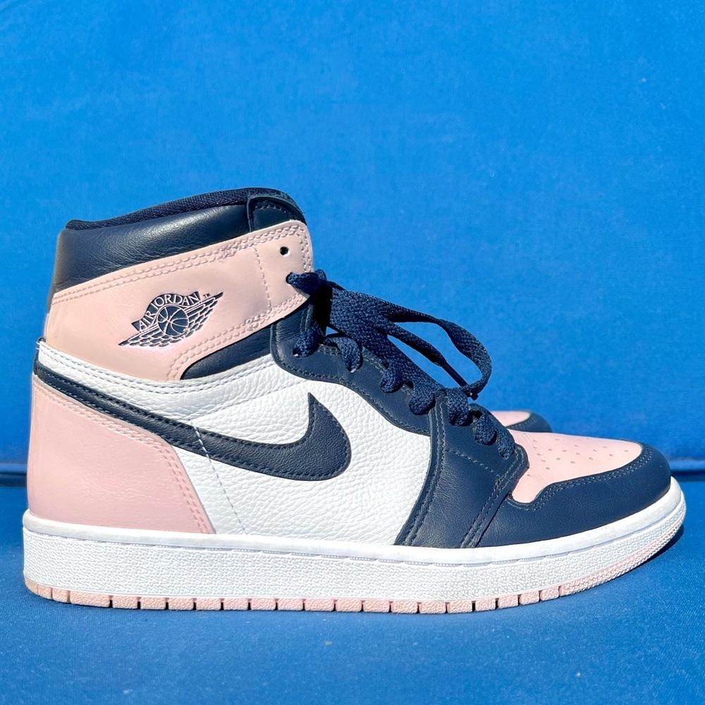 Nike Air Jordan 1 High Atmosphere Pink & Blue Sneakers Size 8 DD9335-641 - Picture 10 of 12